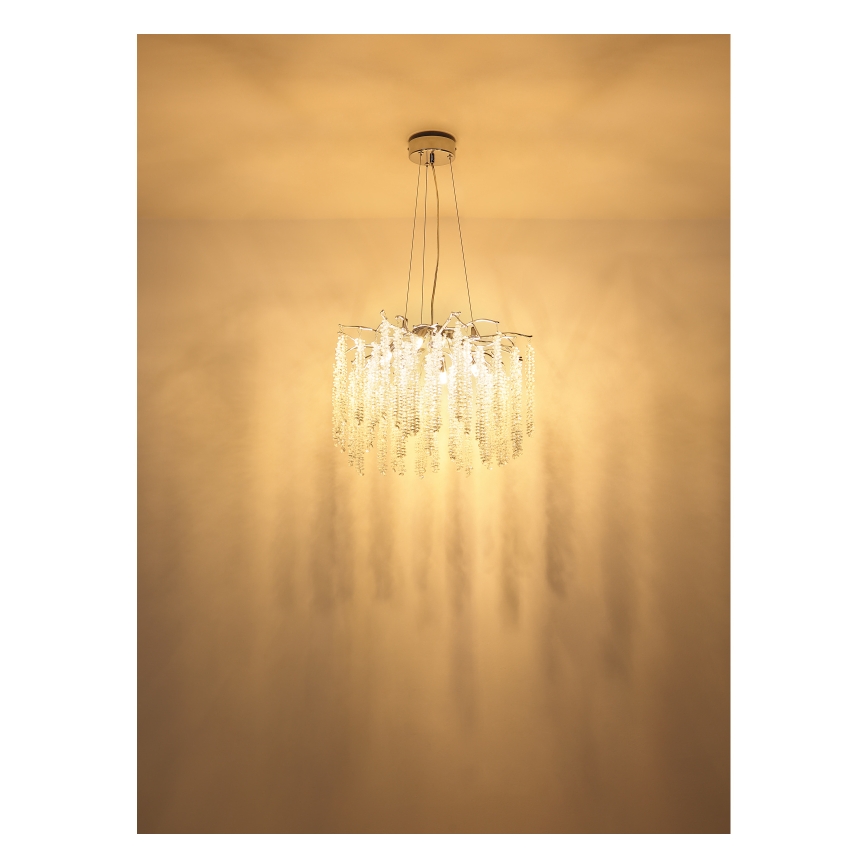 Globo - LED-lysekrone på wire 6xG9/8W/230V