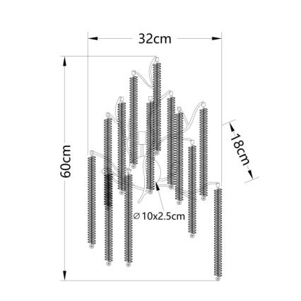 Globo - LED-væglampe 3xG9/8W/230V