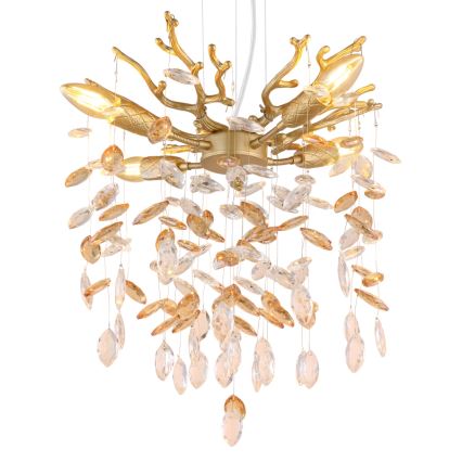 Globo - Pendel med kabel 4xE14/40W/230V guld