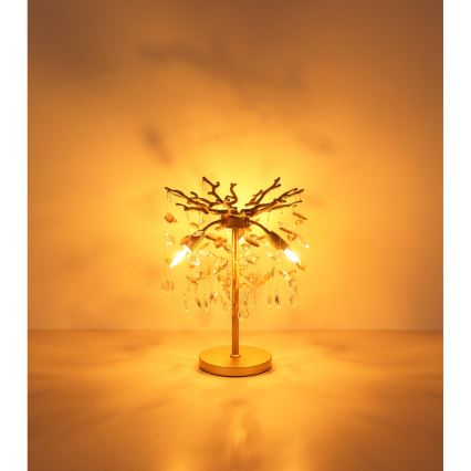 Globo - Bordlampe 3xE14/40W/230V guldfarvet
