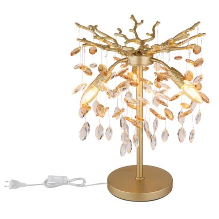 Globo - Bordlampe 3xE14/40W/230V guldfarvet