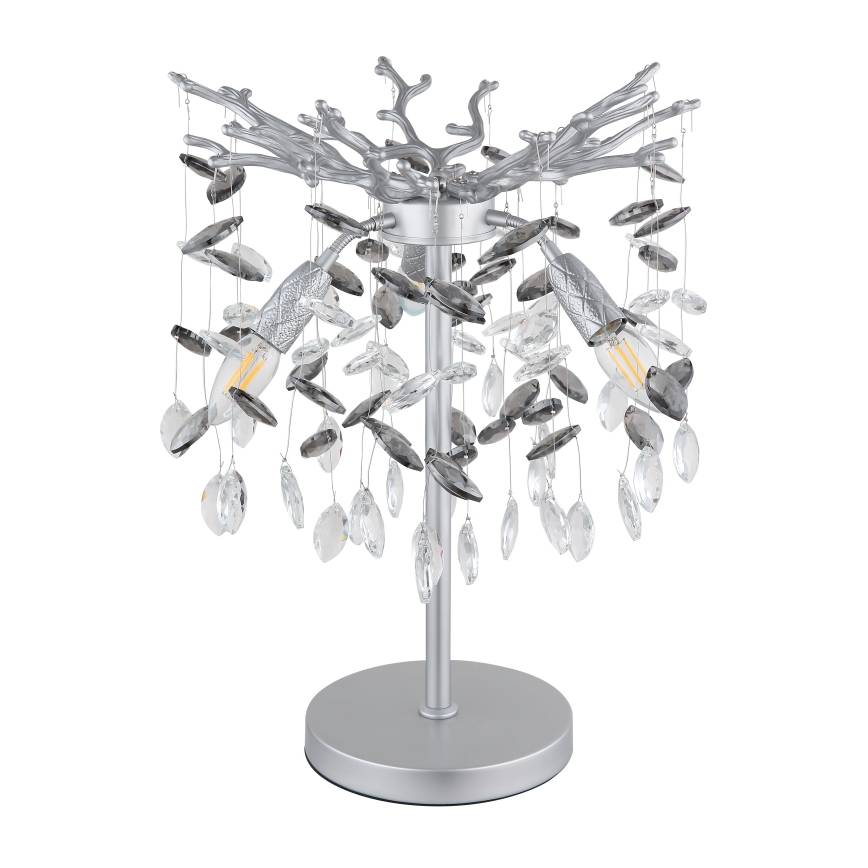 Globo - Bordlampe 3xE14/40W/230V sølv