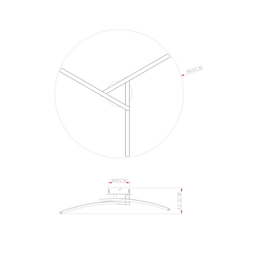 Globo - LED loftlampe 3xLED/6W/230V