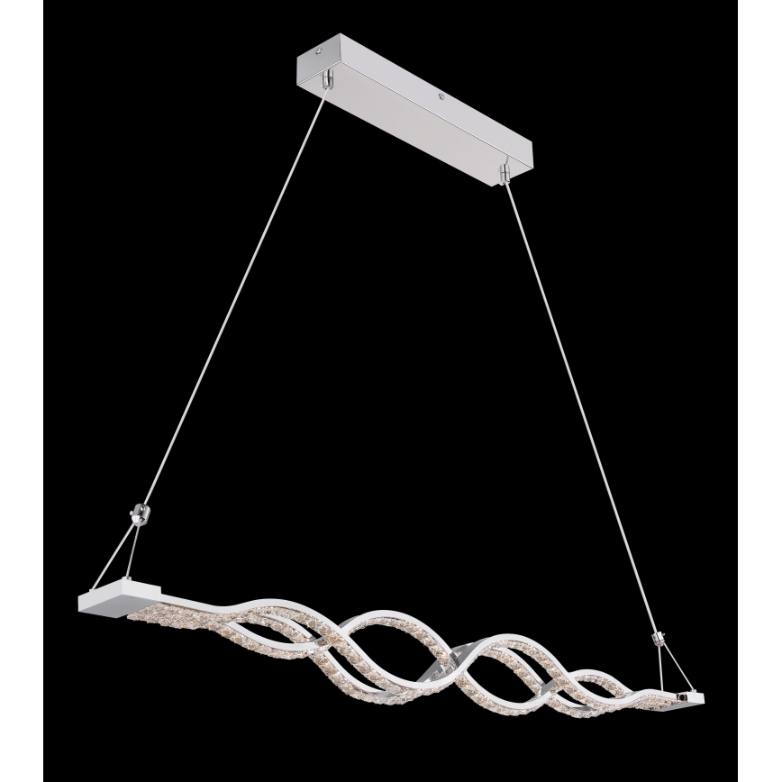 Globo - LED dæmpbar pendel på wire LED/30W/230V + fjernbetjening