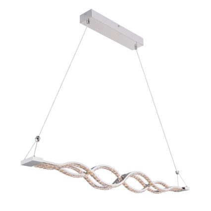 Globo - LED dæmpbar pendel på wire LED/30W/230V + fjernbetjening