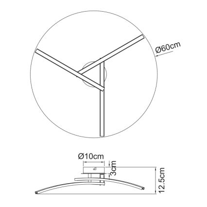 Globo - LED loftlampe 3xLED/6W/230V