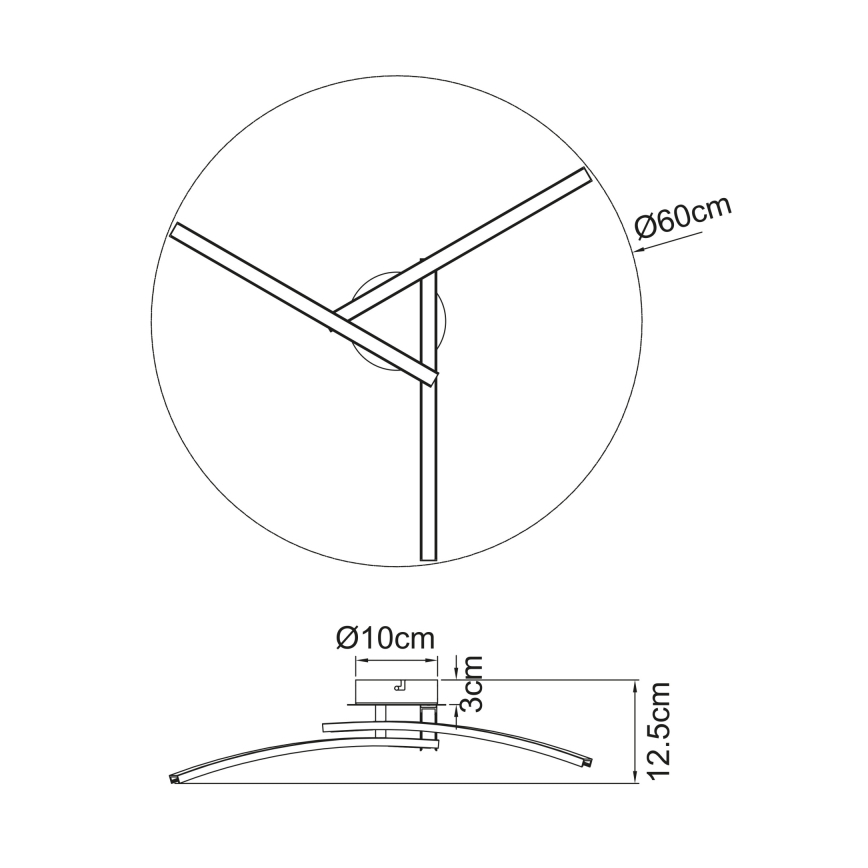 Globo - LED loftlampe 3xLED/6W/230V 3000/4000/6000K