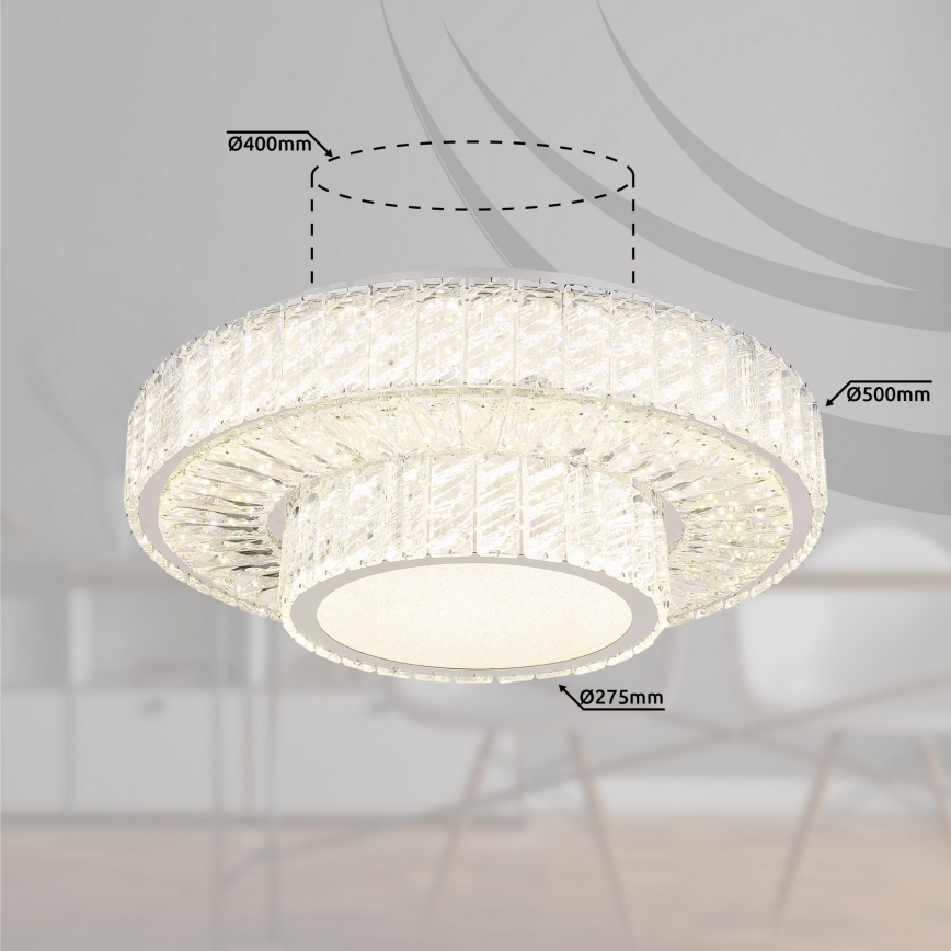 Globo - LED dæmpbart loftlampe LED/50W/230V 2700-6000K Ø 50 cm + fjernbetjening
