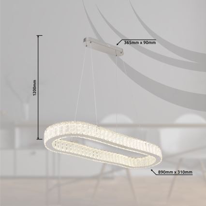 Globo - LED pendel dæmpbar LED/58W/230V 2700-6000K + fjernbetjening