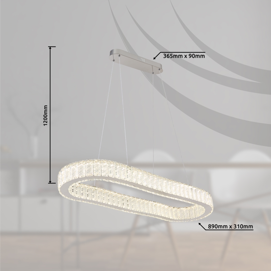 Globo - LED pendel dæmpbar LED/58W/230V 2700-6000K + fjernbetjening