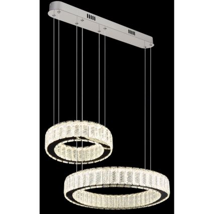 Globo - LED dæmpbar loftlampe på kabel LED/80W/230V 2700-6000K + fjernbetjening