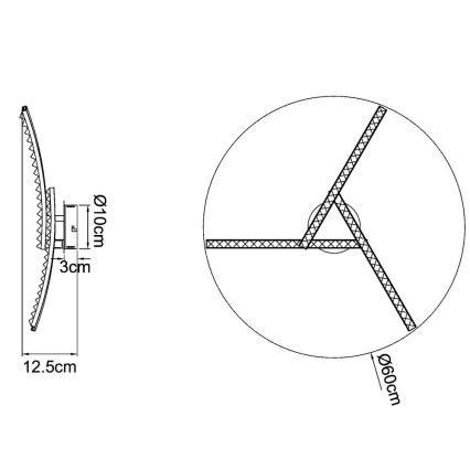 Globo - LED påbygningsloftlampe LED/18W/230V 2700/4000/6000K