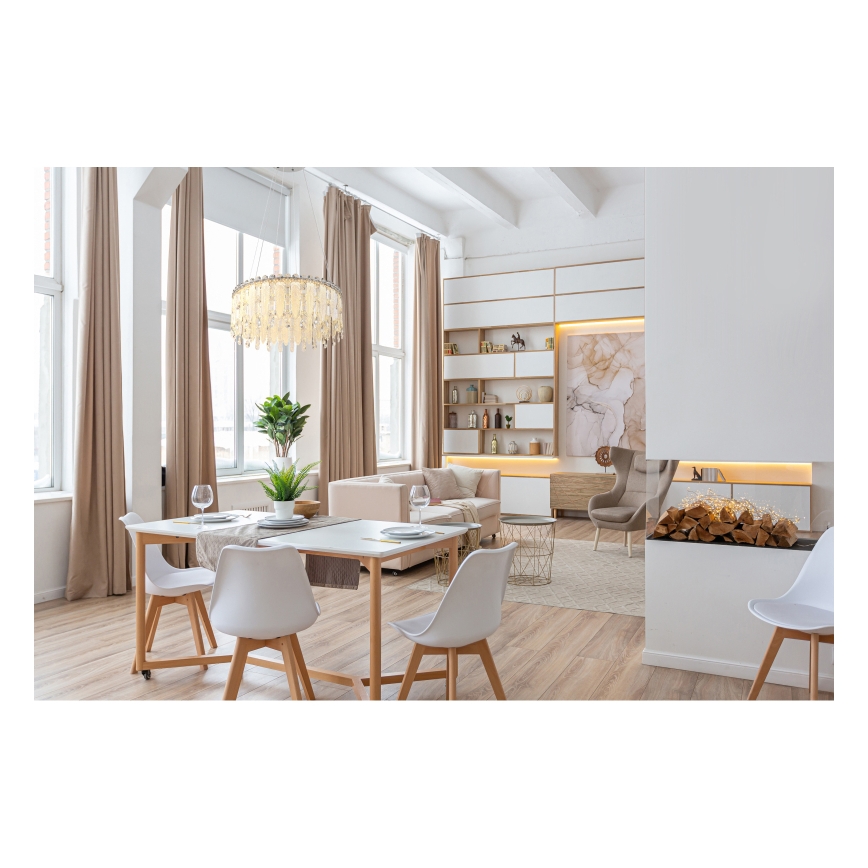 Globo - LED-lysekrone på wire LED/58W/230V 2700-6000K + fjernbetjening