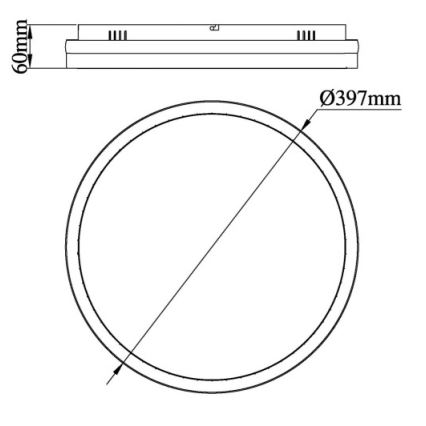 Globo - LED loftlampe LED/40W/230V 3000/4000/6000K diameter 39,7 cm
