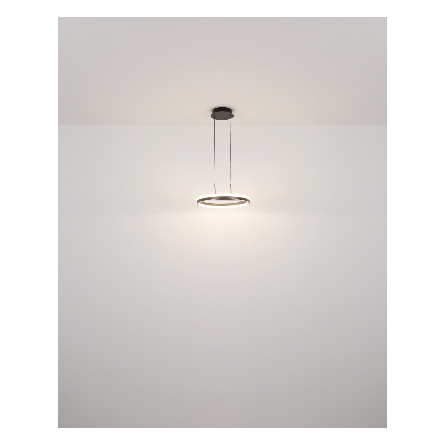 Globo - LED pendel LED/40W/230V 3000/4000/6000K diameter 39,7 cm brun
