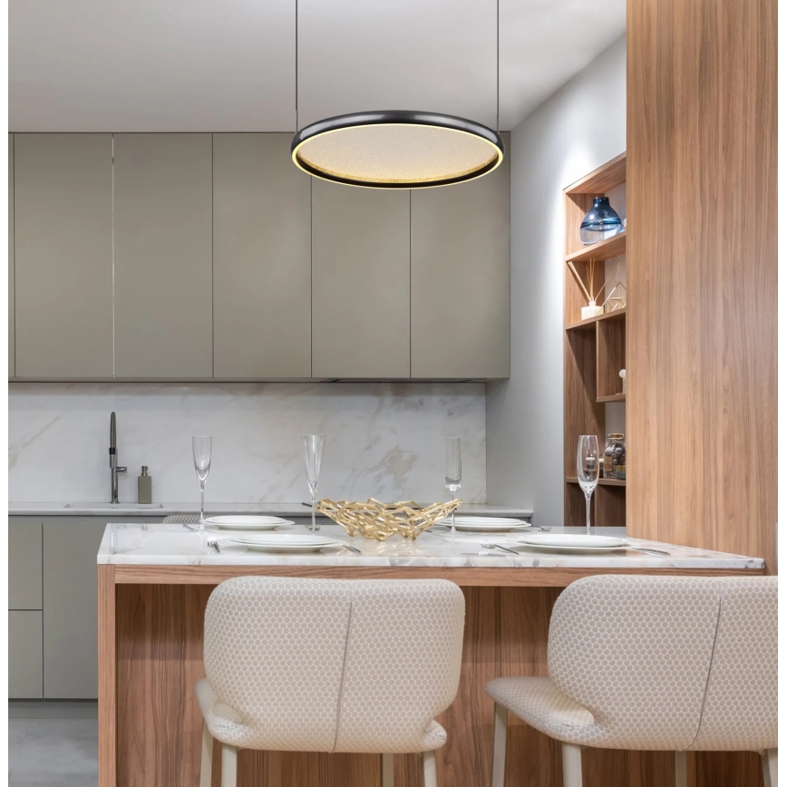 Globo - LED pendel dæmpbar LED/36W/230V 2700-6000K sort + fjernbetjening
