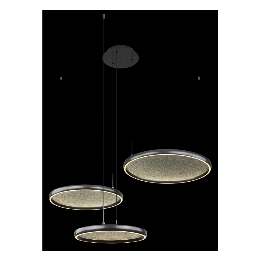 Globo - LED pendel dæmpbar LED/55W/230V 2700-6000K sort + fjernbetjening