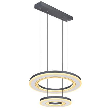 Globo - LED pendel dæmpbar LED/50W/230V 2700-6000K diameter 50 cm sort + fjernbetjening
