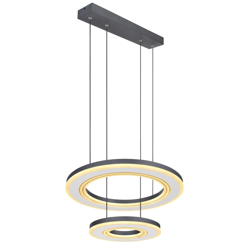 Globo - LED pendel dæmpbar LED/50W/230V 2700-6000K diameter 50 cm sort + fjernbetjening