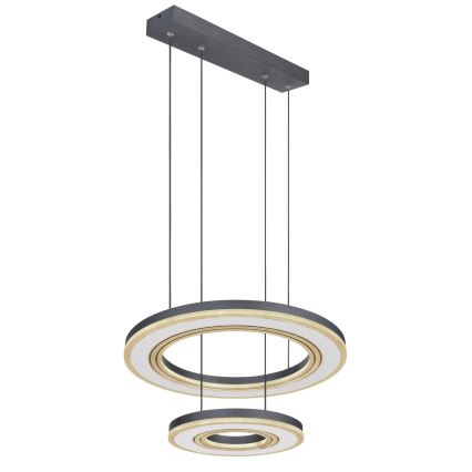 Globo - LED pendel dæmpbar LED/50W/230V 2700-6000K diameter 50 cm sort + fjernbetjening