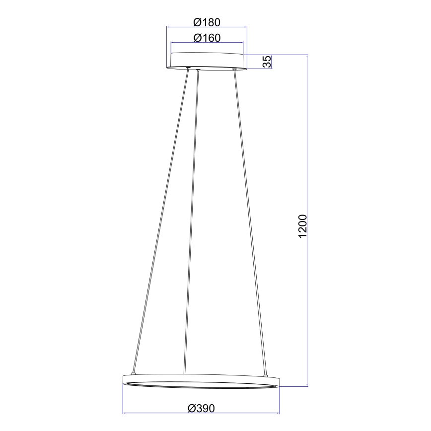 Globo - LED pendel LED/19W/230V