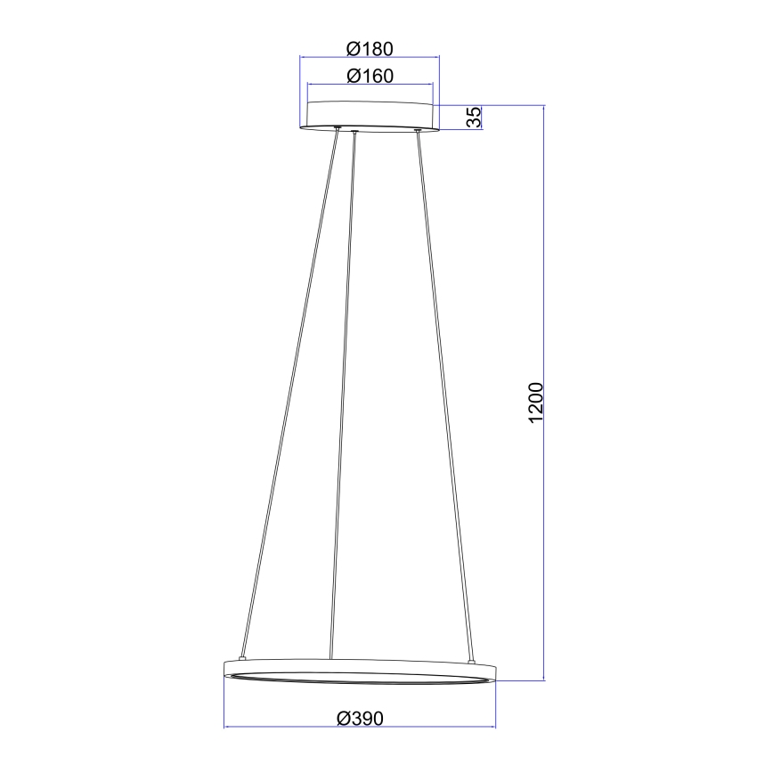 Globo - LED pendel LED/19W/230V