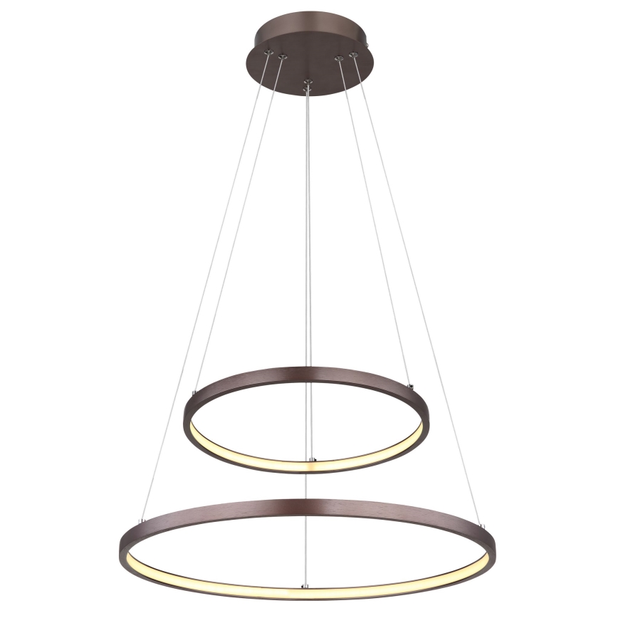 Globo - LED pendel dæmpbar 2xLED/21W/230V brun
