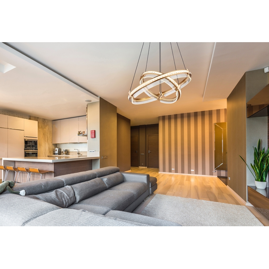 Globo - LED krystalpendel dæmpbar LED/78W/230V 2700K-6000K + fjernbetjening