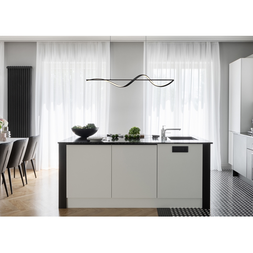Globo - LED pendel LED/24W/230V 3000K sort