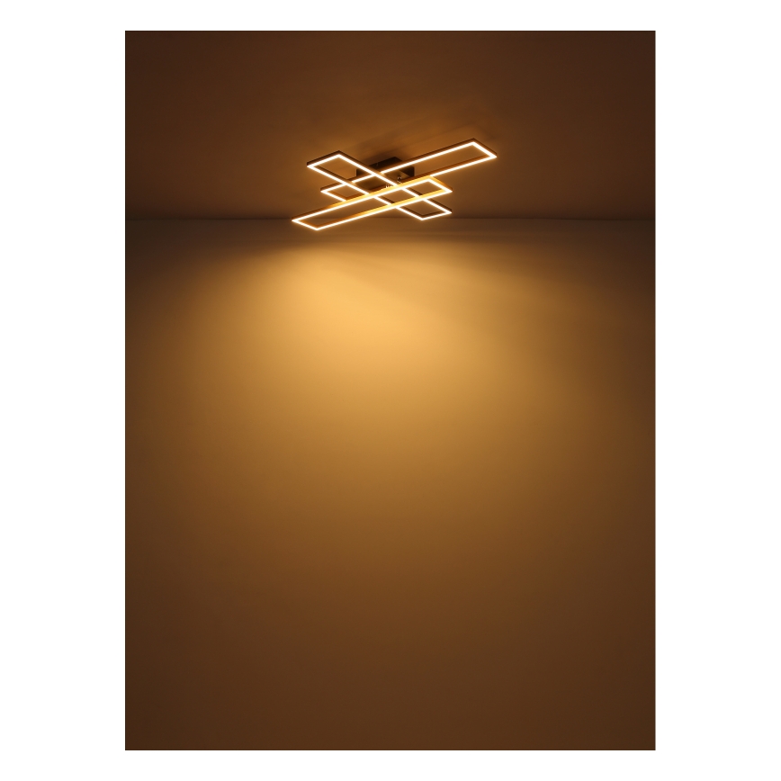 Globo - LED loftlampe LED/30W/230V 3000K 60x80 cm sort/guldfarvet