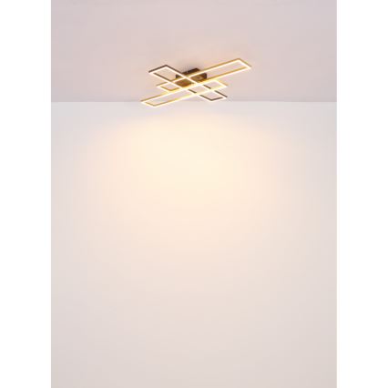Globo - LED loftlampe LED/30W/230V 3000K 60x80 cm sort/guldfarvet