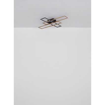 Globo - LED loftlampe LED/30W/230V 3000K 60x80 cm sort/guldfarvet