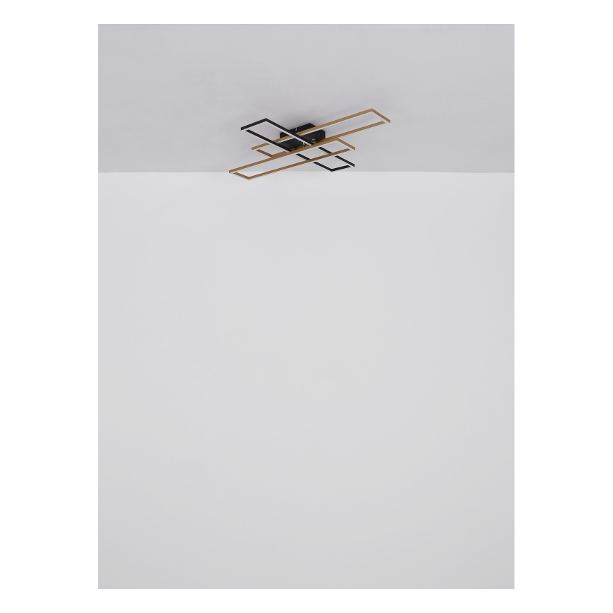 Globo - LED loftlampe LED/30W/230V 3000K 60x80 cm sort/guldfarvet