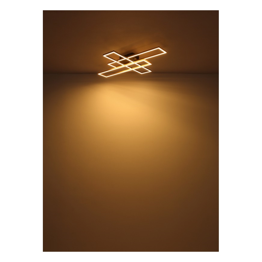 Globo - LED loftlampe LED/40W/230V 3000K 60x80 cm sort/guldfarvet