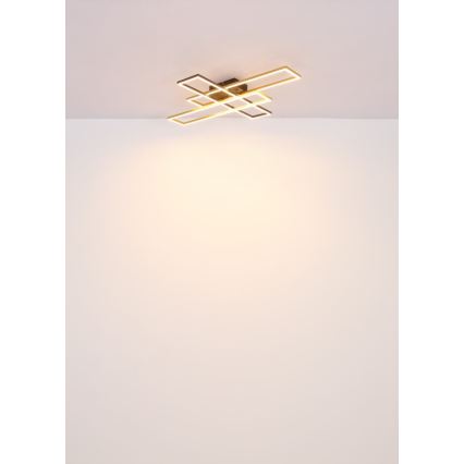Globo - LED loftlampe LED/40W/230V 3000K 60x80 cm sort/guldfarvet