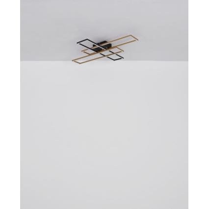 Globo - LED loftlampe LED/40W/230V 3000K 60x80 cm sort/guldfarvet