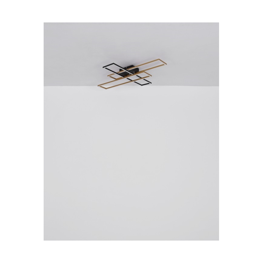 Globo - LED loftlampe LED/40W/230V 3000K 60x80 cm sort/guldfarvet