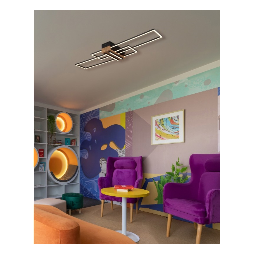 Globo - LED loftlampe LED/40W/230V 3000K 25x100 cm sort