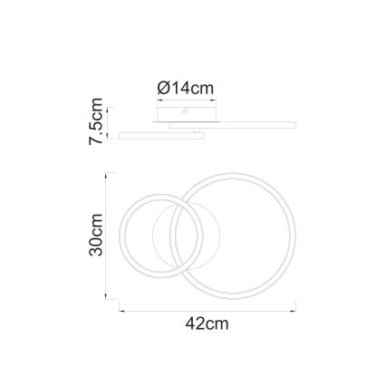 Globo - LED loftlampe LED/18W/230V