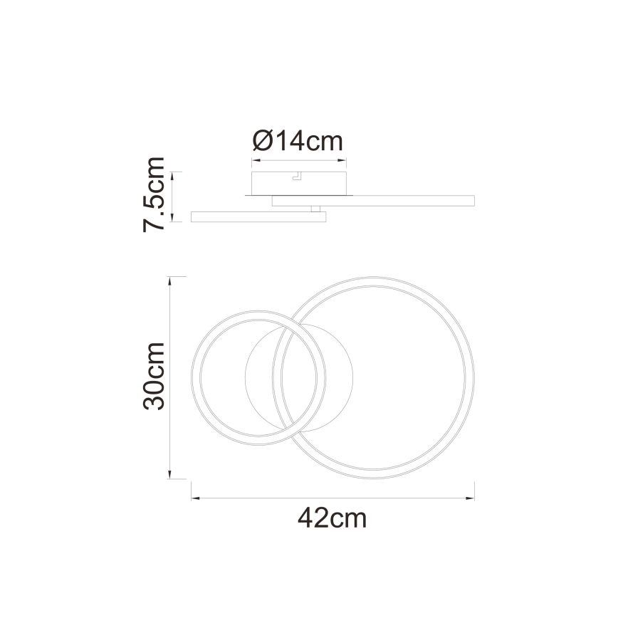 Globo - LED loftlampe LED/18W/230V