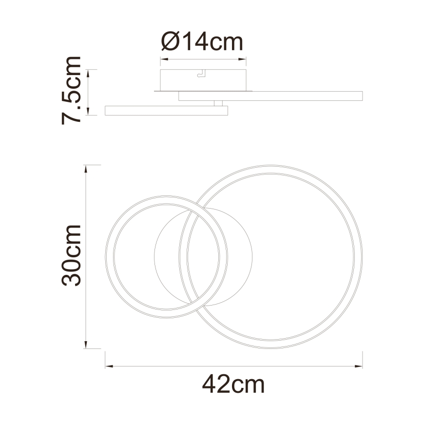 Globo - LED loftlampe LED/18W/230V