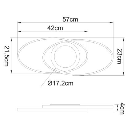 Globo - LED loftlampe LED/24W/230V