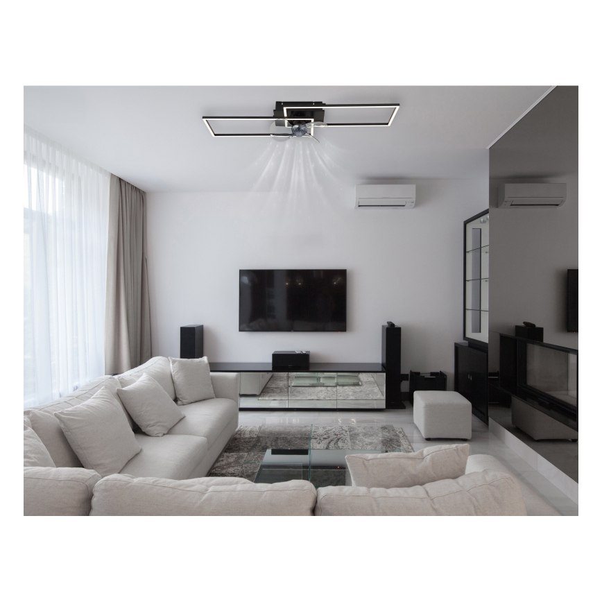 Globo - LED dæmpbar loftlampe med ventilator LED/38W/230V 3000-6500K + fjernbetjening