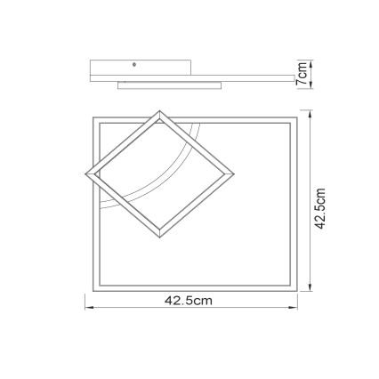 Globo - LED loftlampe LED/40W/230V