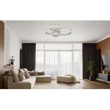 Globo - LED-dæmpbar loftlampe LED/120W/230V 2700-6000K 90x114 cm + fjernbetjening