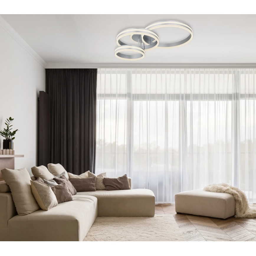 Globo - LED-dæmpbar loftlampe LED/72W/230V 2700-6000K 60x80 cm + fjernbetjening
