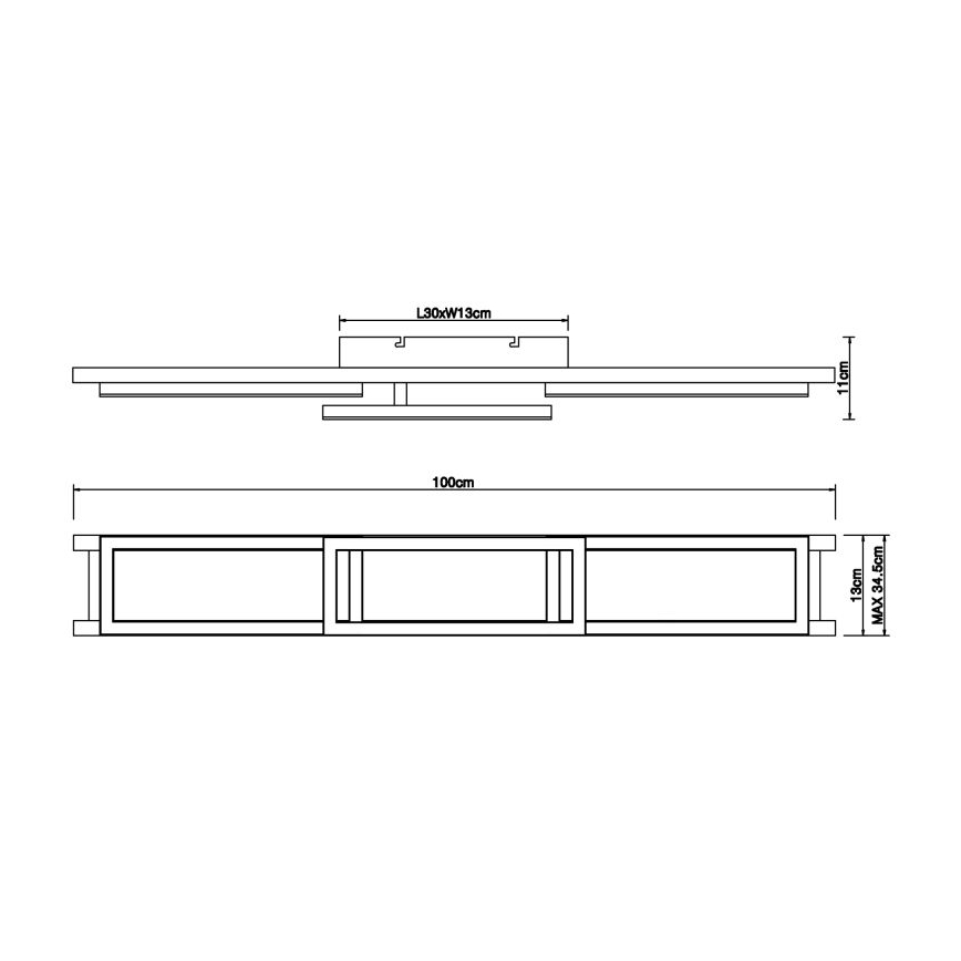 Globo - LED loftlampe dæmpbar LED/30W/230V 2700-6500K + fjernbetjening