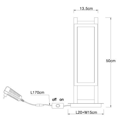 Globo - LED bordlampe LED/20W/230V