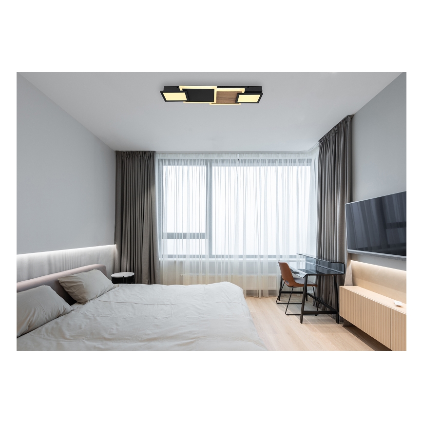 Globo 67279-30 - LED loftlampe CAROLINE LED/30W/230V 25x71,5 cm beige/sort