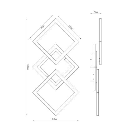 Globo - LED loftlampe LED/30W/230V